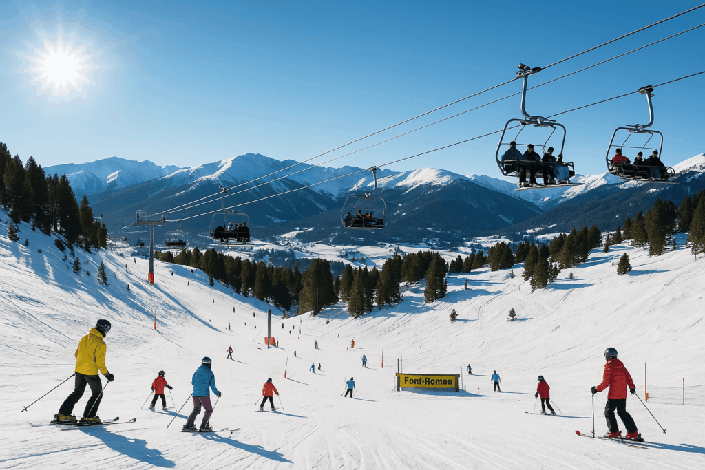 Font-Romeu, station ensoleillée des Pyrénées-Orientales.